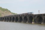 Amtrak 131 takes train 43 across Rockville Bridge